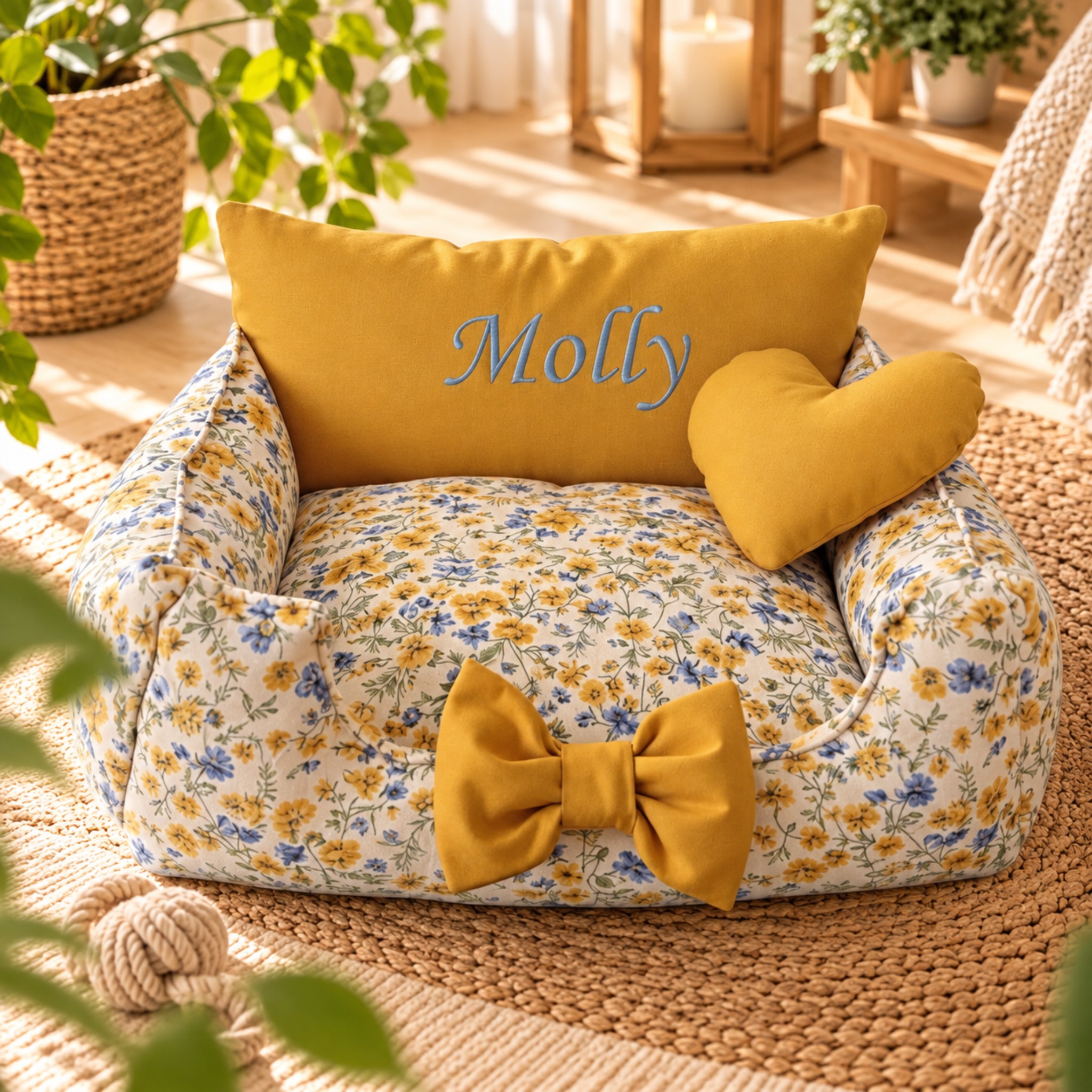 Cuccia Divanetto Personalizzabile in Cotone per Cani